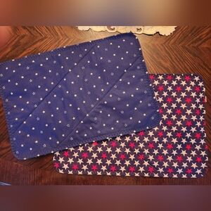Handmade reversible Stars themed placemats